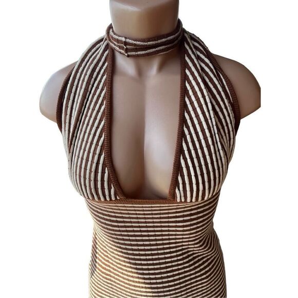 Callahan Knitwear Halter Dress - Picture 3 of 12